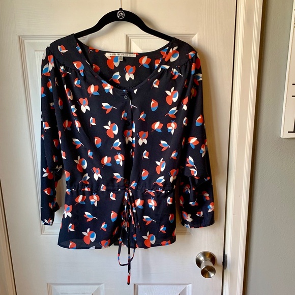 Collective Concepts Tops - Collective Concepts Dolman sleeve tie waist blouse